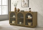 Coaster Castlewood Mid-century Wood Dining Sideboard Buffet Server Brown Oak