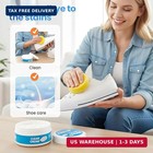 White Shoe Cleaner Cream  Multipurpose No-wash Solid Cleaning Paste With Sponge