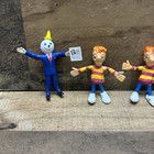 Lot Of 6 Vintage Bendable Jack In The Box Toy Figures 1970 s Imperial Hong Kong