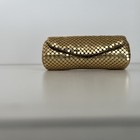 Vintage Whiting Davis   Gold Tone Mesh Lipstick Case Holder Small Cosmetic Purse