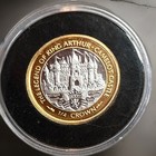 1996 Bi-metallic Isle Of Man 1 4 Crown Gold  platinum Gem Proof   2 Avialble 