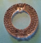 Vintage Glass Sewing Buttons Mostly Clear  1 Amber 1 Blue 2 Pink Round 21-50 Pcs