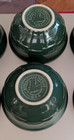 2 Longaberger Pottery Woven Traditions Ivy Green Small Dessert Bowl Usa Set Of 2