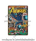 Advertising Bathroom Wall Decor 1975 Avengers Comics Metal Tin Sign