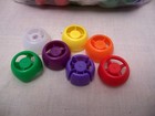 Plastic Pouch Bottle Caps - Approx 300 - Asstd Colors