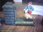 5 Cast Iron Coin Banks Vintage Fair Condition