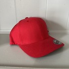 Flexfit Original Red Fitted Cap 6 Panel Baseball Hat Stretch L xl Large x-large