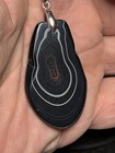 Handcrafted Fordite Pendant With Rope Chain Detroit Agate F2