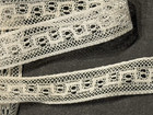 Antique French Fine Lace Insertion Delicate Art Deco Trim Doll  1 2  By Yard