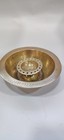 Vintage Solid Brass Islamic Calligraphy Bowl Ayat Al Kursi Middle Eastern Decor