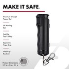 Sabre Pepper Gel Self Defense Spray 0 54oz 2 Pack With Keychain Quick Access