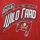 Vintage Tampa Bay Buccaneers Nfl Football Wild Card 1997 Red Tee Shirt Medium