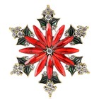 Luxury Snowflake Brooch Pin- Crystal Rhinestone Christmas Jewelry Gift For Women