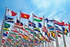 Lebanon 3 x5  Polyester Flag   Spinner Flagpole Set W adjustable Bracket