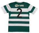 Santos Laguna Club Soccer Jersey Green   White Futbol Mens L Corona Soriana