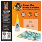 Gorilla Super Glue Clear Adhesive With Brush And Nozzle 2 Pack Impact Tough