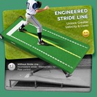 Portable Pitching Mound With Stride Lines W  Pro Pitching Rubber 80  X 28  X 6 