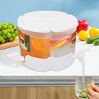 3-compartment 5 2l Beverage Dispenser With 360   Rotation For Parties   Events