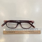 Marchon Nyc Monroe Burgundy pink Plastic Cat Eye Eyeglasses 53 16 135 Designer