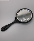 Vtg  antique Denmark Sterling Silver Repousse 4 75  Vanity Mirror- 49 72g