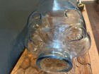 Huge Vintage Glass Piggy Bank Marked  this Little Piggy Went To Market  5 Gallon