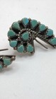 Vintage Petit Sterling Silver Turquoise  Stud Earrings Southwestern