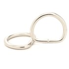D-ring 1  Nickel Plated Metal 100 Pack