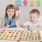 Puzzles Ages 2-4  Wooden Puzzles For With Letters   Numbers Shapes Learning T   
