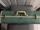 Vintage 1950s Green Samsonite Suitcase Teal Medium Case Hard Luggage