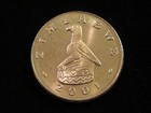  2001 Zimbabwe Coin  2 Dollars  Pangolin  Super Nice African Animal Coin