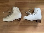 Preowned Risport Women   s Size 265 White Figure Skates Boots Good Condition