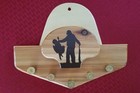 A m m  Cedar Turkey Fan beard Mounting Kit     single Hunter Holding Gobbler  