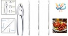 4 Pcs Seafood Crab Lobster Leg Cracker Fork Set Stainless Steel