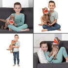 Soft Plush Jurassic World T-rex Cushion     Perfect Travel Buddy For Kids