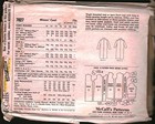 7027 Vintage Mccalls Sewing Pattern Misses Single Breasted Open Front Coat Oop