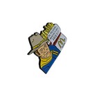 Mcdonalds European John Wayne Where s My Fries Enamel Pin 2000 Rare Dark Blue