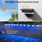 Outdoor Solar Fence Light Garden Patio Decor Dusk To Dawn Waterproof Lamp 8 Mode
