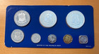 Philippines 1975 Full 8 Coin Proof Set With 2 Silver Coins 1 2oz Asw Mint Sealed
