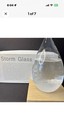 Nib Storm Glass Weather Station Predictor  Barometer Medium  White Natural Wood