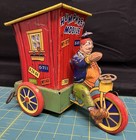 Antique Vintage Humphrey Mobile Wyandotte Tin Litho Windup Toy - Broken