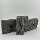 Vintage Toy Soldier Lead  Pewter  6672 Mold 3 Soldiers   Bazooka  b8 