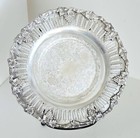 Vintage Silverplate Serving Plate Old English Reproduction Grapes   Leaves  2545
