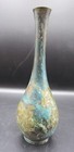 Vintage Patinated Bronze Japanese chinese Thin Neck Vase 7    W sticker