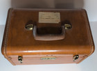 Vtg Samsonite Train Case Shwayder Bros  4612 Brown Hard Case W  Mirror  No Key