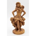 Vintage Chiefly Co  Hawaiian Hula Girl Figurine  Island Souvenir Decor  6 75 