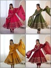 Anarkali Gown Pakistani Salwar Kameez Ready To Wear Dress Suits Wedding Party L