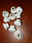 Lot Of 10  Vintage White Porcelain-ceramic Cabinet Drawer Knob Pulls 1 X  5 
