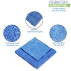 Microfiber Towels - 16x16 In  - Edgeless  - 400 Gsm - Pack Of 12 - Scratch Free