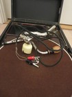 Portable Gramophone His Masters Voice   Modified For Amplifier lot Of Pins Inclu