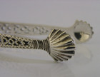 Superb 1891 Sterling Silver Victorian Sugar Tongs Cast Georgian Style
